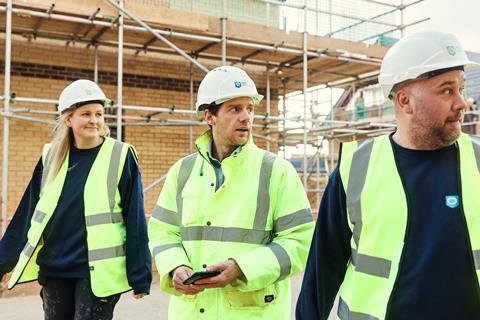 Construction Workers On Site