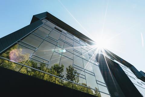 Sun on building, Zehnder CPD